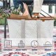 thumbnail image 4 of Bolsa de mano CleverMade plegable LUXE Rose Herringbone 30 L, 4 of 7