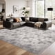 thumbnail image 1 of Rug LòutiRoot Home, 150 x 240 cm, mullido, gris y blanco, 1 of 7