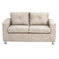 Muebles América - Sofá George 2 Cuerpos Cuero Auris Beige