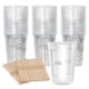 thumbnail image 1 of Vasos medidores desechables de plástico transparente graduado de 100 ml XUXU, 1 of 6