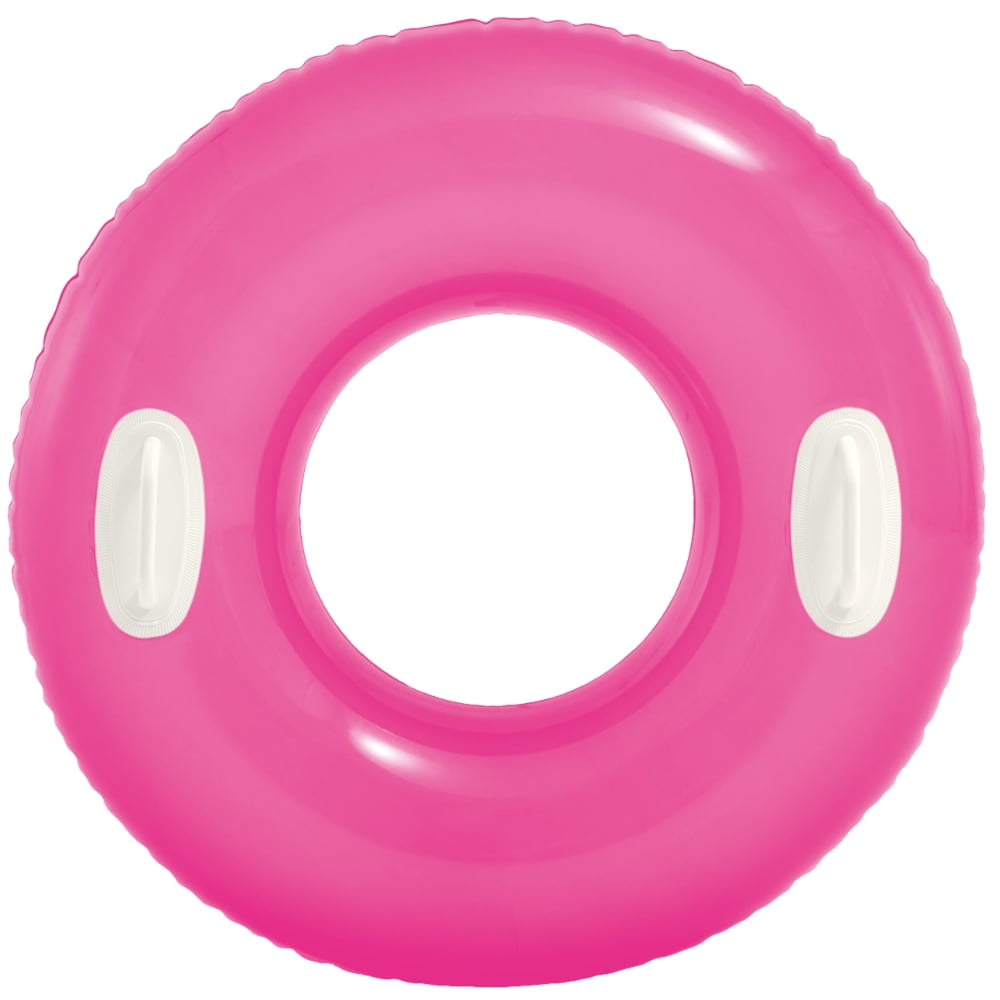 Flotador Anillo Intex Con Asas, 76cm Rosado