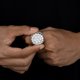 thumbnail image 5 of Anillos de Moissanita para Hombre Color D Claridad VVS1 Anillo de Diamante Banda de Boda para Hombre Chapado en Oro Blanco de 18K Anillos de Promesa de Plata Esterlina 925 para Él Talla 7-11, 5 of 7