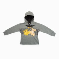 Poleron Niña Rey León Cola Corazon Gris Disney