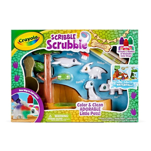 Tobogán acuático Toy Crayola Scribble Scrubbie Pets, dinosaurios, más de 3 años