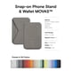 thumbnail image 5 of Soporte magnético tipo cartera compatible con MOFT para iPhone 12-16, color topo, 5 of 8