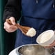 thumbnail image 4 of Utensilios de cocina de madera de teca para cocinar, antiadherentes, naturales y saludables, juego de 2 piezas, 4 of 5