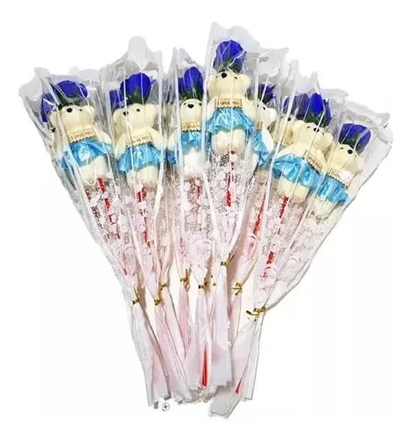 Genérico - Rosas Con Oso 12 Uds Día De La Madre