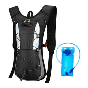 Ioensy - Mochila De Hidratación Con Vejiga De Hidratación De 2 Litros Para Andar En Bicicleta, Mochilero, Escalada, Color Negro