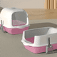 thumbnail image 3 of Arenero Para Gato Caja De Arena Con Tapa Y Puerta Abatible Color Rosa, 3 of 3