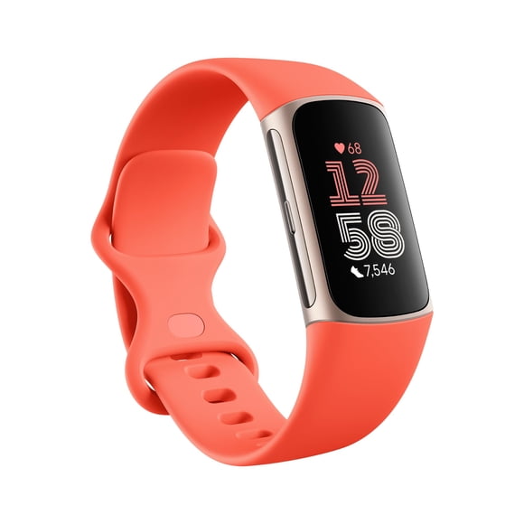 Monitor de actividad física Fitbit Charge 6 con Google Apps Gold/Coral