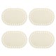 thumbnail image 1 of Uxcell 4 piezas Fondo de Cesta de Madera, 3.94x5.91" Base Ovalada de Madera Natural en Blanco para Cesta de Crochet, 1 of 6