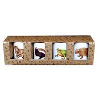 Andes1 - Set De 4 Tazas De Fauna N°2