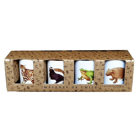 Set De 4 Tazas De Fauna N°2