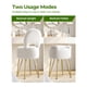 thumbnail image 5 of Taburete de tocador GREENSTELL con respaldo plegable para almacenamiento, color blanco, 5 of 7