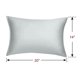 thumbnail image 5 of PiccoCasa 2 Pcs Funda de Almohada de Satén con Cremallera Seda Satinada, No Estándar Plata, 5 of 7