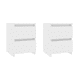 thumbnail image 1 of Pack de 2 Veladores Cajon Doble Minimal Blanco, 1 of 4