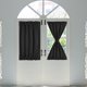 thumbnail image 1 of REGALWOVEN 2 piezas de cortina para puerta francesa, térmicamente aislada, cortina opaca para ventana, negro W25 x L40 pulgadas, 1 of 7