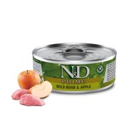N&D Lata Prime Feline Wild Boar & Apple 70 Gr