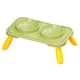thumbnail image 5 of Cuencos Dobles Para Perros, Cuencos De Comida Y Agua, Comedero Para Mascotas, Cuencos De Comida Para Gatos Para Perros, Verde, Amarillo, 5 of 5
