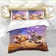 thumbnail image 5 of Gracie y Pedro Conjunto de sábanas temático, trío de piezas, cómodo y amigable con la piel, diseño único, regalo de decoración para el hogar para familiares, amigos y fans,173cm *218cm, 5 of 6