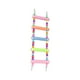 thumbnail image 1 of Escalera De Madera, Jaula Para Pájaros, Soporte De Madera, Juguete Masticable Para Loros Para Canarios, Suministros Para Mascotas, Cinco Nudos Esmerilados, 1 of 5