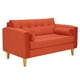 thumbnail image 2 of Sofa Retro 2c Felpa 01 Naranja, 2 of 6