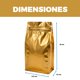 thumbnail image 2 of Bolsas Café Dorado 50 Pcs Válvula Zipper Doypack 500g 13.5 X 26 Cm, 2 of 10