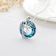 thumbnail image 3 of Collar HESHPAWS Tree of Life con Inicial A-Z Azul, 3 of 5
