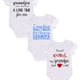 thumbnail image 1 of 3pcs Creative Rompers - Infant Toddler Personalized Letter Print Short Sleeve Jumpsuit, Perfect For Newborn Birth Gift & Photoshoot, 1 of 5