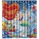 thumbnail image 1 of Cortina de ducha de Ariel La Sirenita, juego de cortinas de baño con ganchos, tamaño 66 x 72 pulgadas, 1 of 3