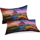 thumbnail image 3 of Funda nórdica arcoíris para niños, juego de ropa de cama infantil, funda nórdica artística con paisaje, decoración de microfibra con efecto de impresión 3D, juego de 3 piezas., 3 of 3