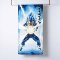 Genérico - Toalla De Baño Disney 140X70 Cm Algodón Color Azul Dragon Ball Goku