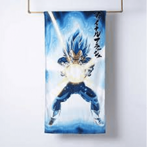 Genérico - Toalla De Baño Disney 140X70 Cm Algodón Color Azul Dragon Ball Goku