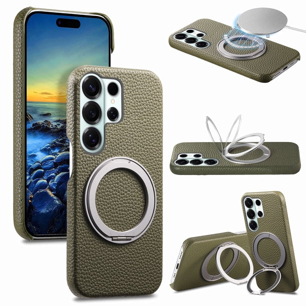 Funda FOXDOCK para Samsung Galaxy S26 Ultra con soporte 360°, protección avanzada y magnetismo-verde