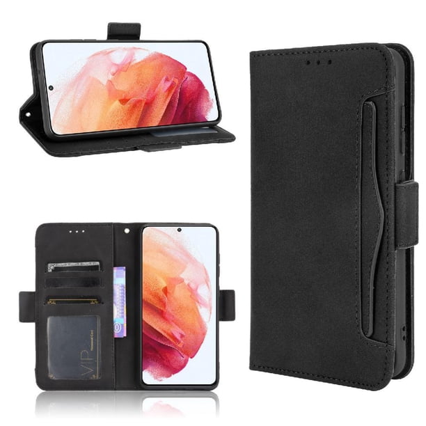 Funda Tipo Billetera FOXDOCK para Samsung Galaxy S21 FE 5G – Tapa Flip con Tarjetero