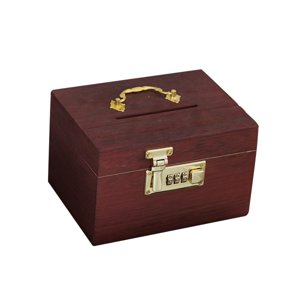 Magideal - Caja De Madera De Estilo Retro Pequeña Caja Del Tesoro Con Cerradura Caja Decorativa Organizador Para Cumpleaños Adultos Regalos Recuerdo