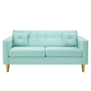 Bodevir - Sofa New Retro 3C Felpa 01 Verde Agua