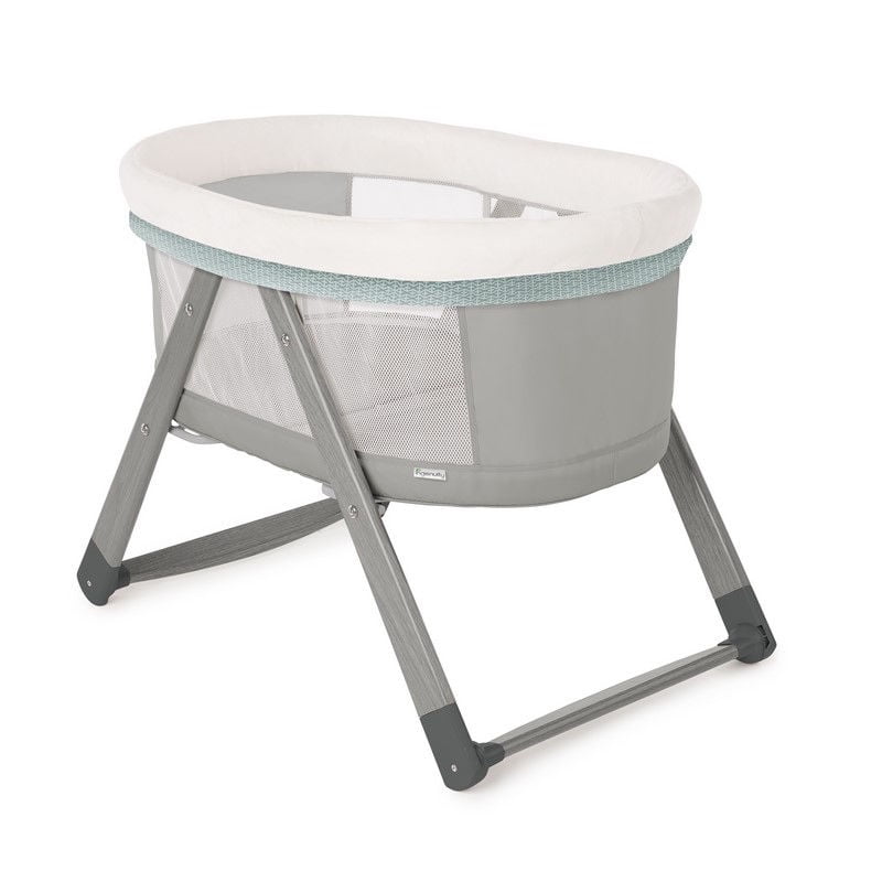 Ingenuity - Cuna Moisés Wood Foldaway Rocking Bassinet Calssic - Wallace. Gris