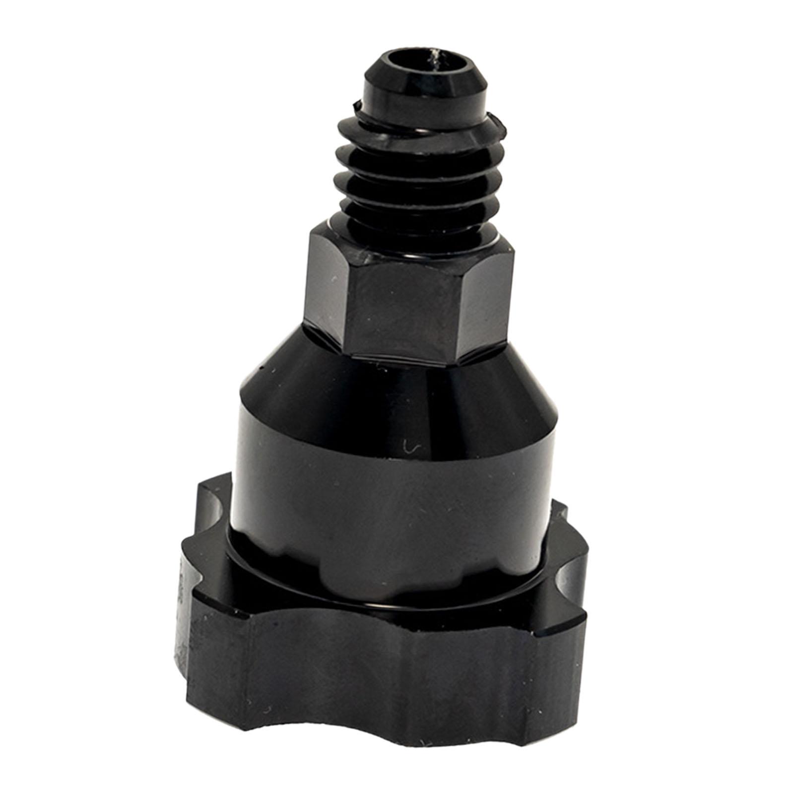 Magideal - Adaptador De Vaso Para Spray Conector De Aluminio Herramienta Para Pintura Accesorio Para Aerógrafo Conversión Fácil Adecuado Para Automóviles Barcos Negro 11Mm 14 Hilos