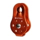 thumbnail image 1 of 20KN Escalada En Roca Polea De Rescate De Aluminio Polea Equipo De Elevación Fijo -4 Co Naranja, 1 of 4
