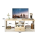 thumbnail image 2 of Rack TV Para TV Pequeño Hasta 43 90x30x40 Cm Con 1 Cajón Blanco/madera, 2 of 6