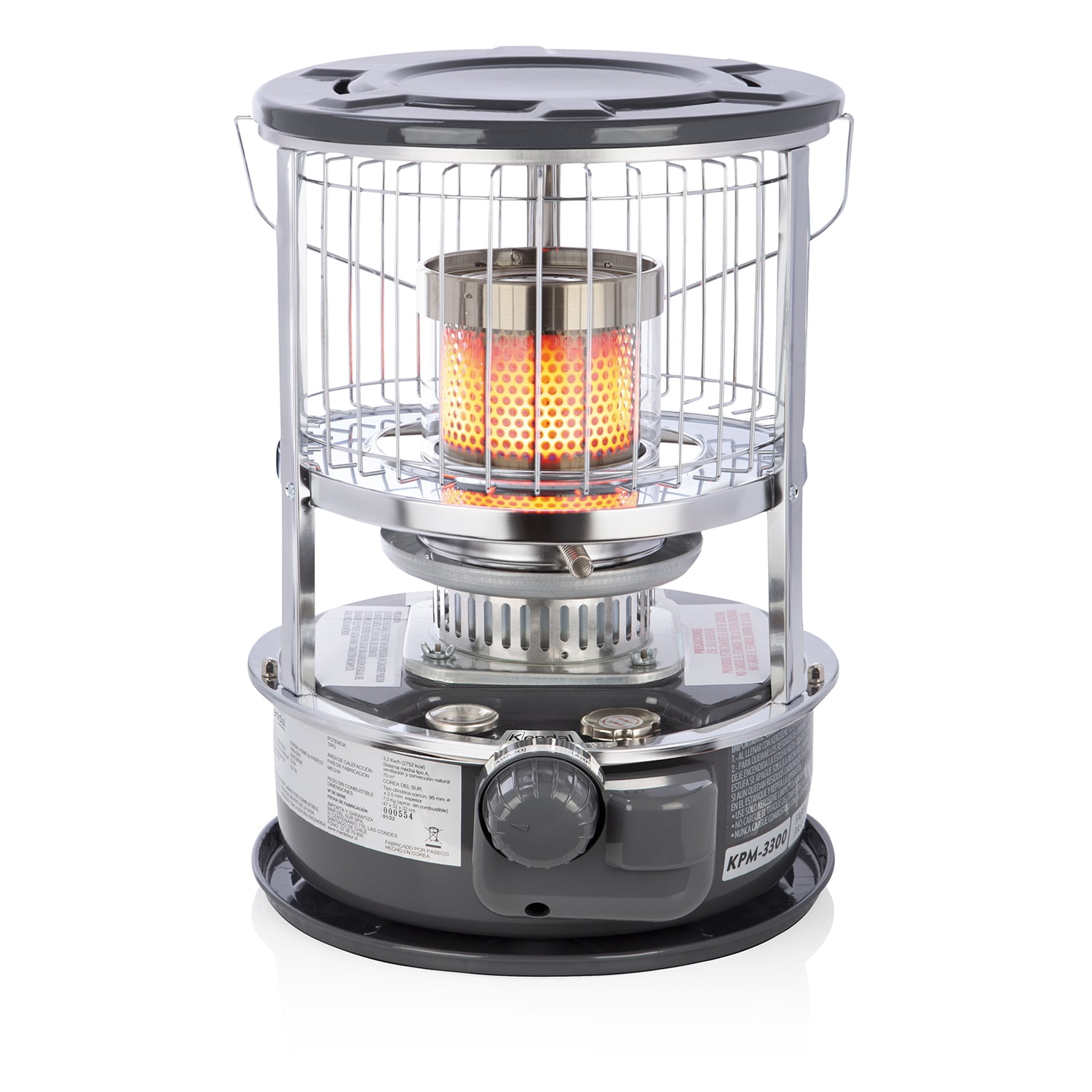 Kendal - Estufa Parafina Kerosene Mecha Kpm-3300 Gris