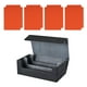 thumbnail image 3 of Caja De Baraja De Cartas Coleccionables, Juguete De Tarjeta De Recolección Fuerte, Estuche Para Tarjetas Deportivas De Cuero PU, Negro, Gris Y Naranja, 3 of 5