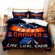 thumbnail image 1 of Cartoon Happy Camper Bedding Set,Duvet Cover Bed Set Quilt Cover Pillowcase, Boys Girls Adults Bed Sheets, 1 of 5