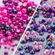 thumbnail image 2 of Cuentas MYYKO 60 g Rosa y Morado con fondo plano (perlas y strass), 2 of 7