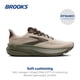 thumbnail image 2 of Zapatilla de running neutra Brooks Ghost 17 para hombre, gris, talla 10 M, 2 of 6