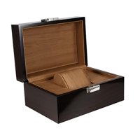 Ioensy - Vitrina De Caja De Reloj Individual Para Vestidor Dormitorio Hombres Mujeres Marrón