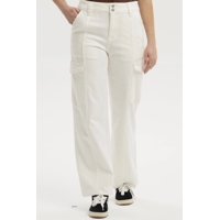 Fashionspark - Jeans Mujer Calce Recto Color Crudo