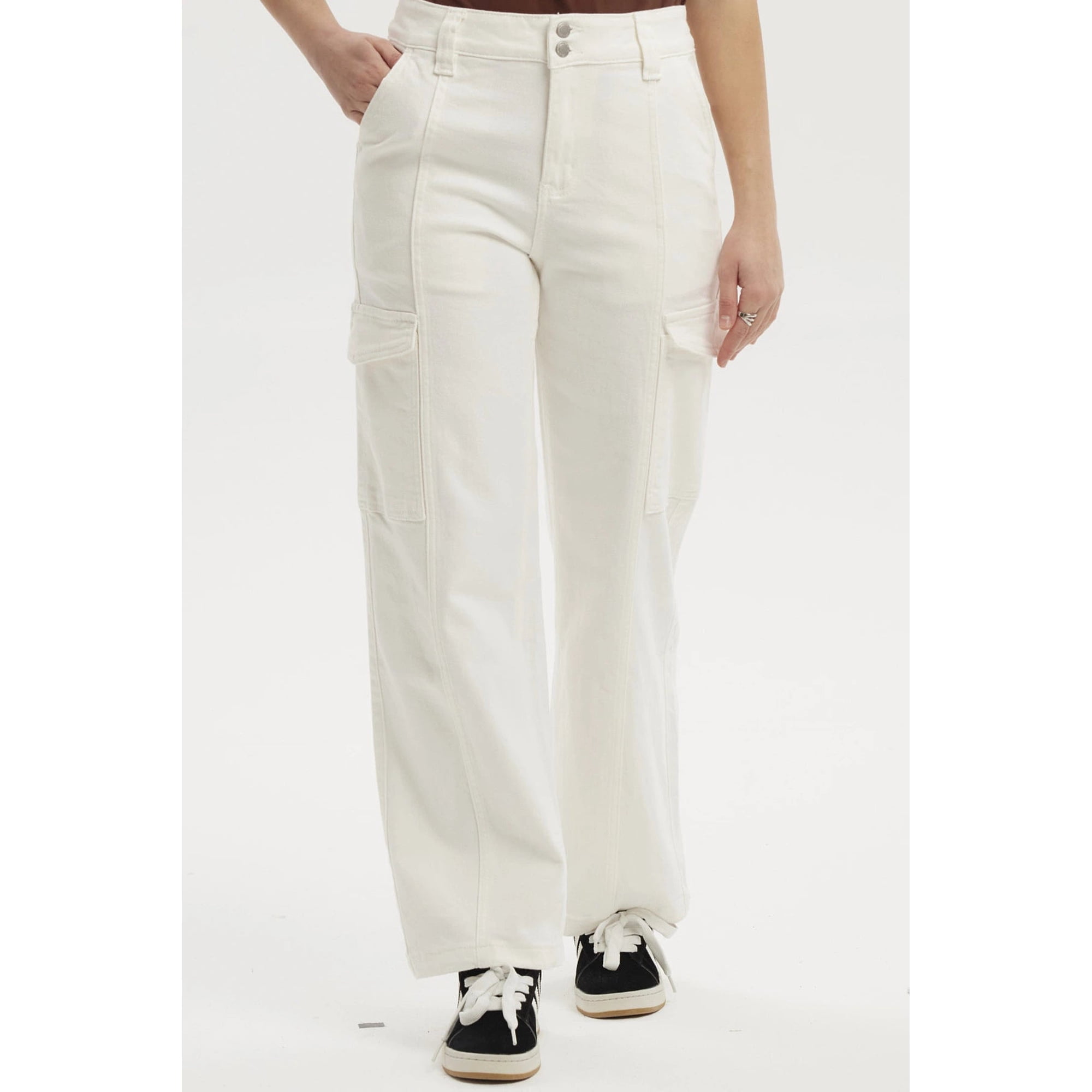 Fashionspark - Jeans Mujer Calce Recto Color Crudo