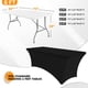 thumbnail image 2 of Mantel ajustable negro Separo Spandex, paquete de 4 unidades, 6 pies, 2 of 9